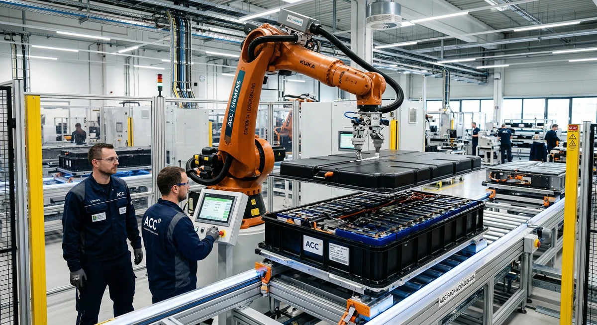 Producción de baterías para coches eléctricos en Europa
