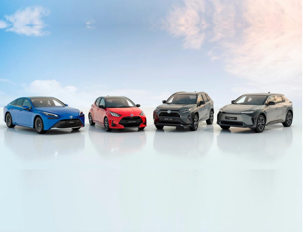 Gama completa de vehículos de Toyota disponibles en el mercado