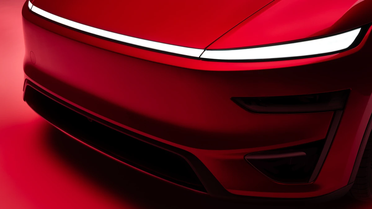 El nuevo diseño frontal del Tesla Model Y