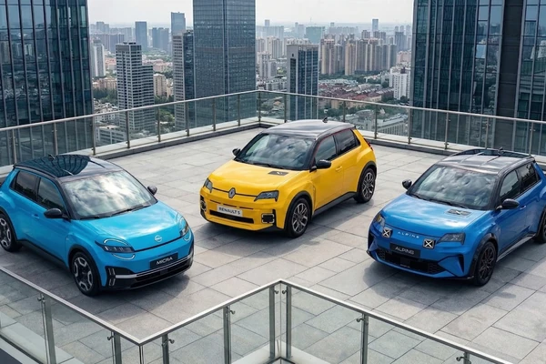 Renault 5, Nissan Micra y Alpine A290: el mismo coche visto desde tres ángulos diferentes