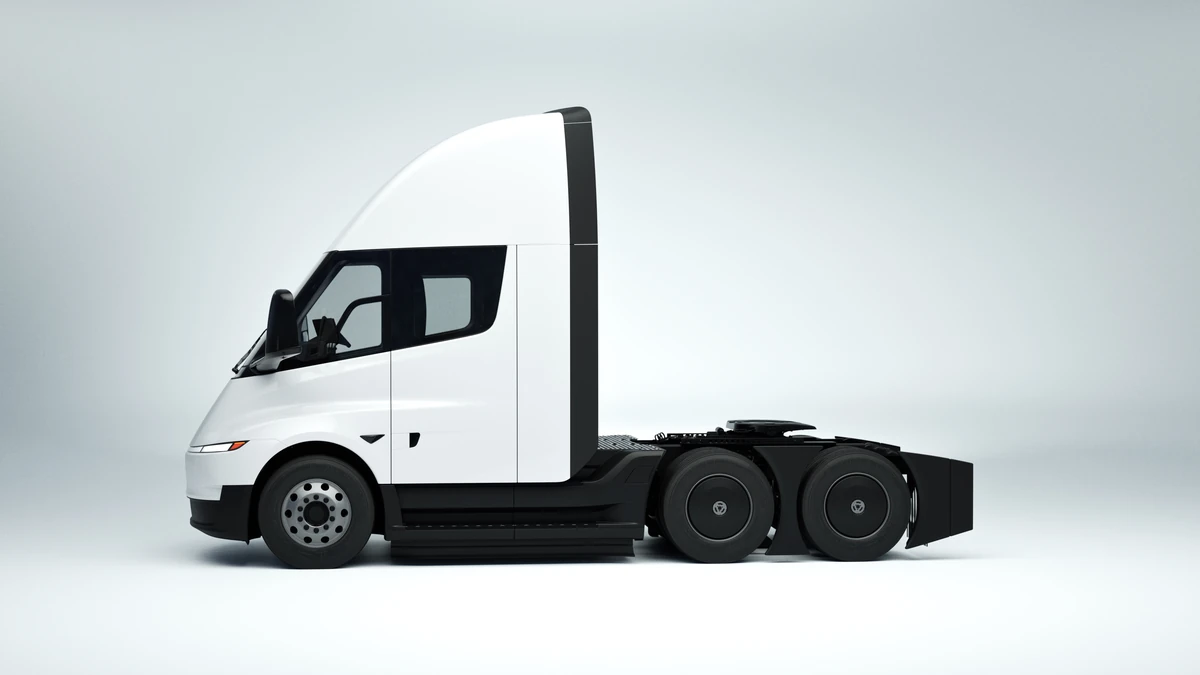 Camión Tesla Semi Truck cabina corta