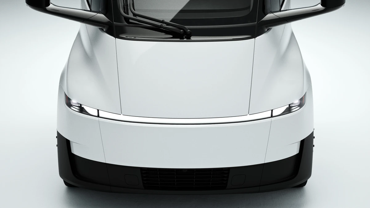 Frontal camión Tesla Semi Truck