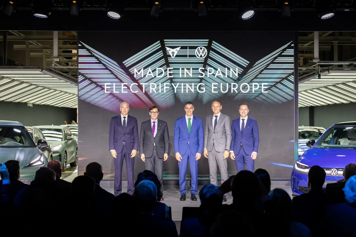 Acto institucional de inicio de producción del Cupra Raval y Volkswagen ID. Polo