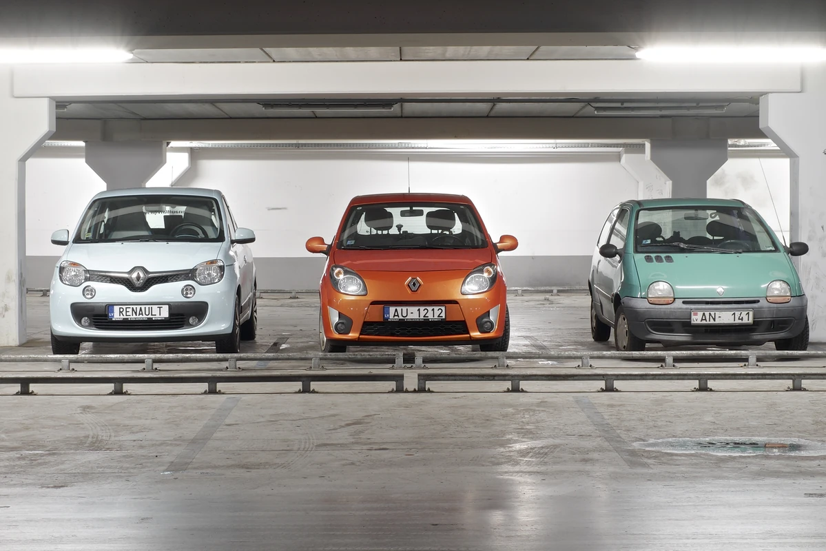 Renault Twingo 2014, 2008 y 1993
