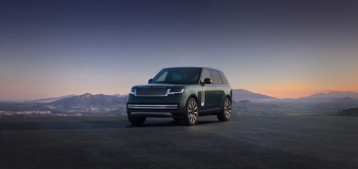 Parte delantera del Range Rover Electric