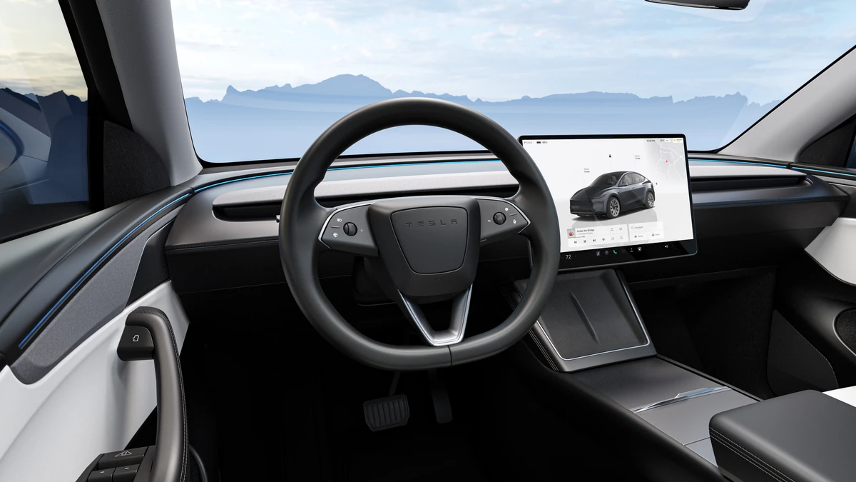 Interior del Tesla Model Y