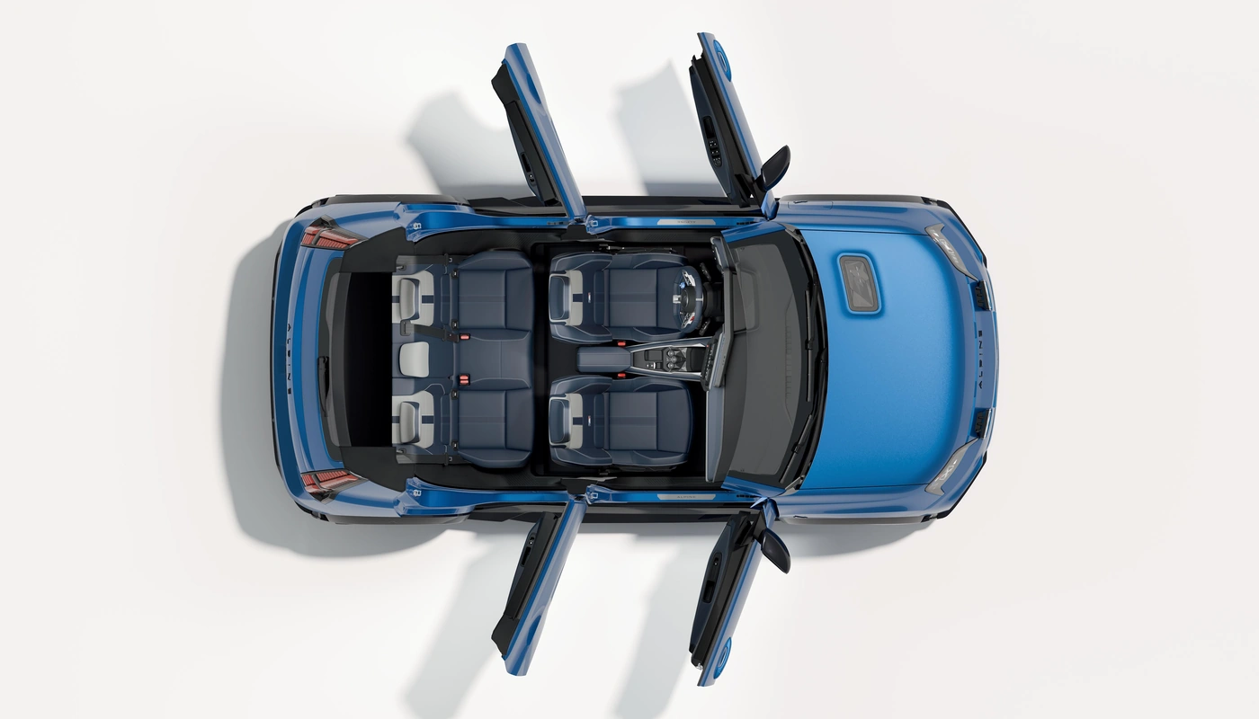 Alpine A290 - Contexto Estudio Recortado Contexto Aparcado Exterior Superior