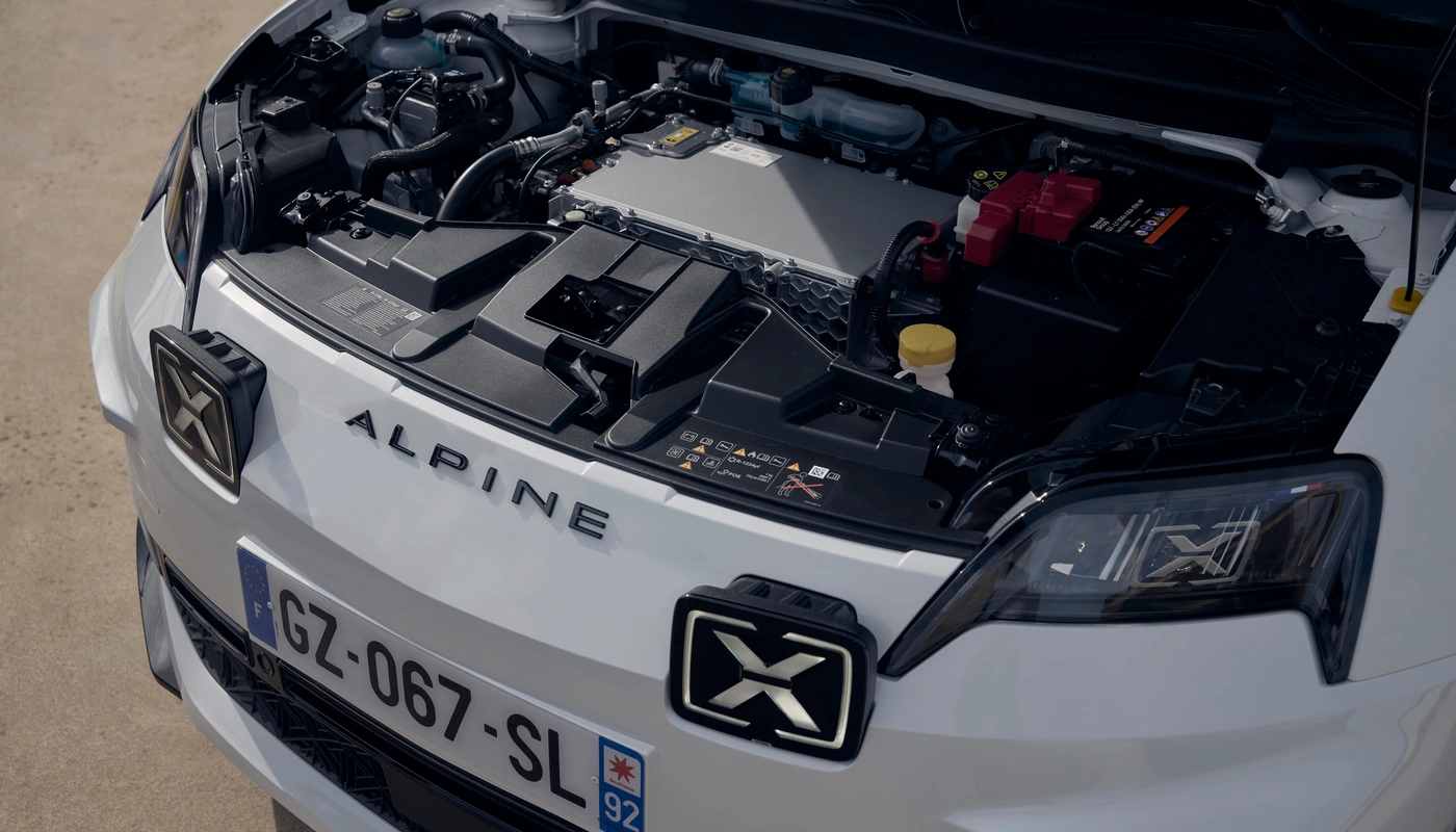 Alpine A290 - Exterior Detalle Almacenamiento Maletero Delantero