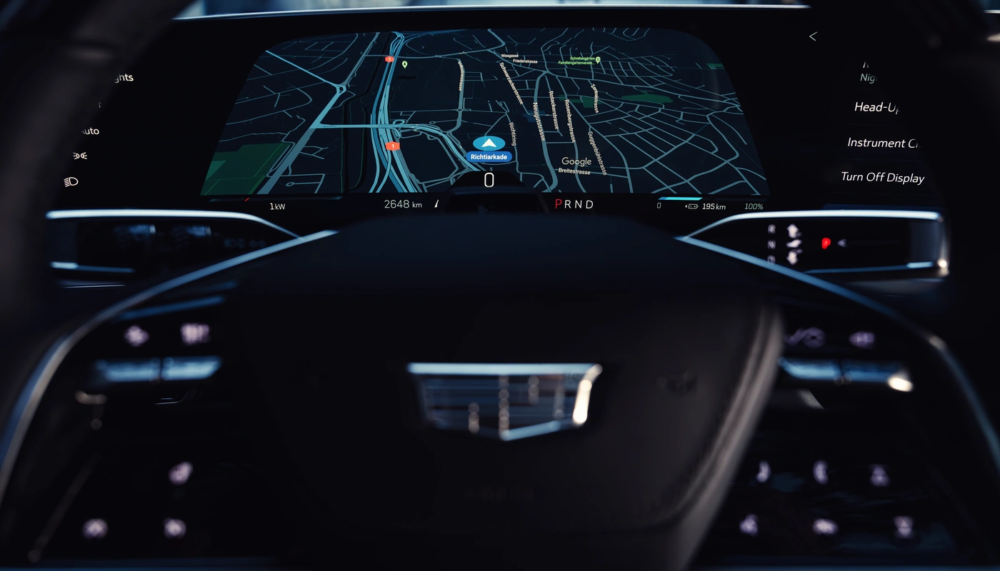 Cadillac Lyriq - Interior Salpicadero Interior Volante