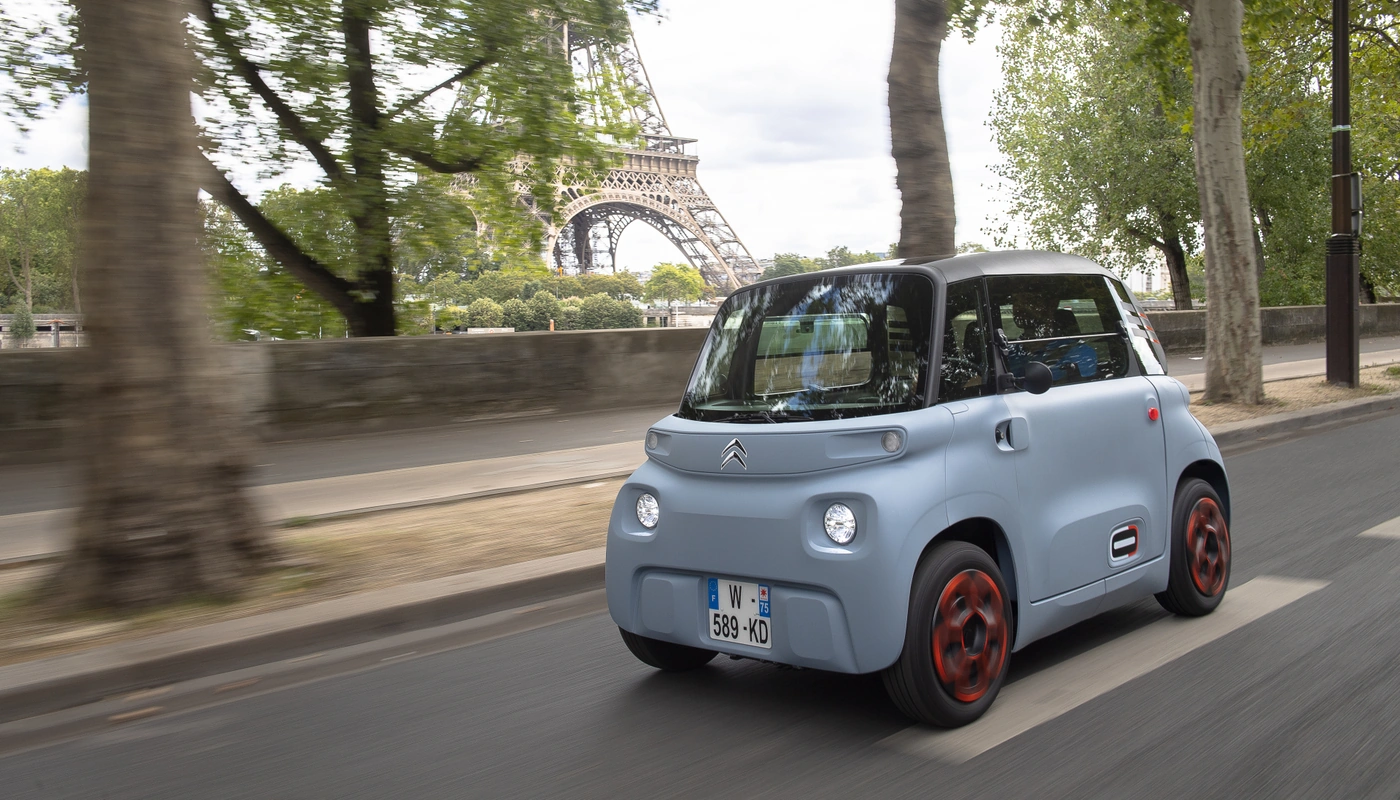 Citroen Ami - Contexto Entorno Real Contexto Conduciendo Exterior Frontal Izquierda