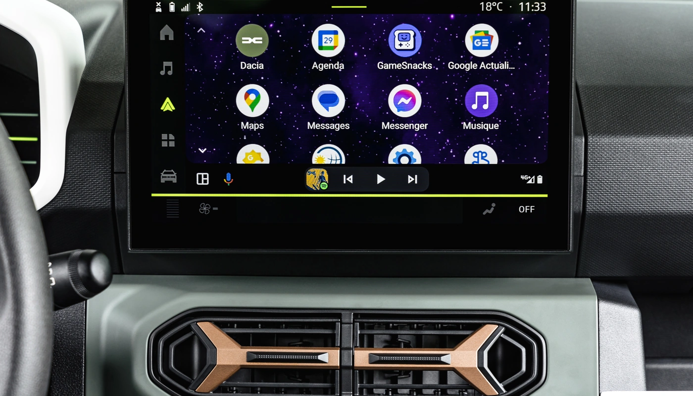 Dacia Spring - Interior Pantalla Central