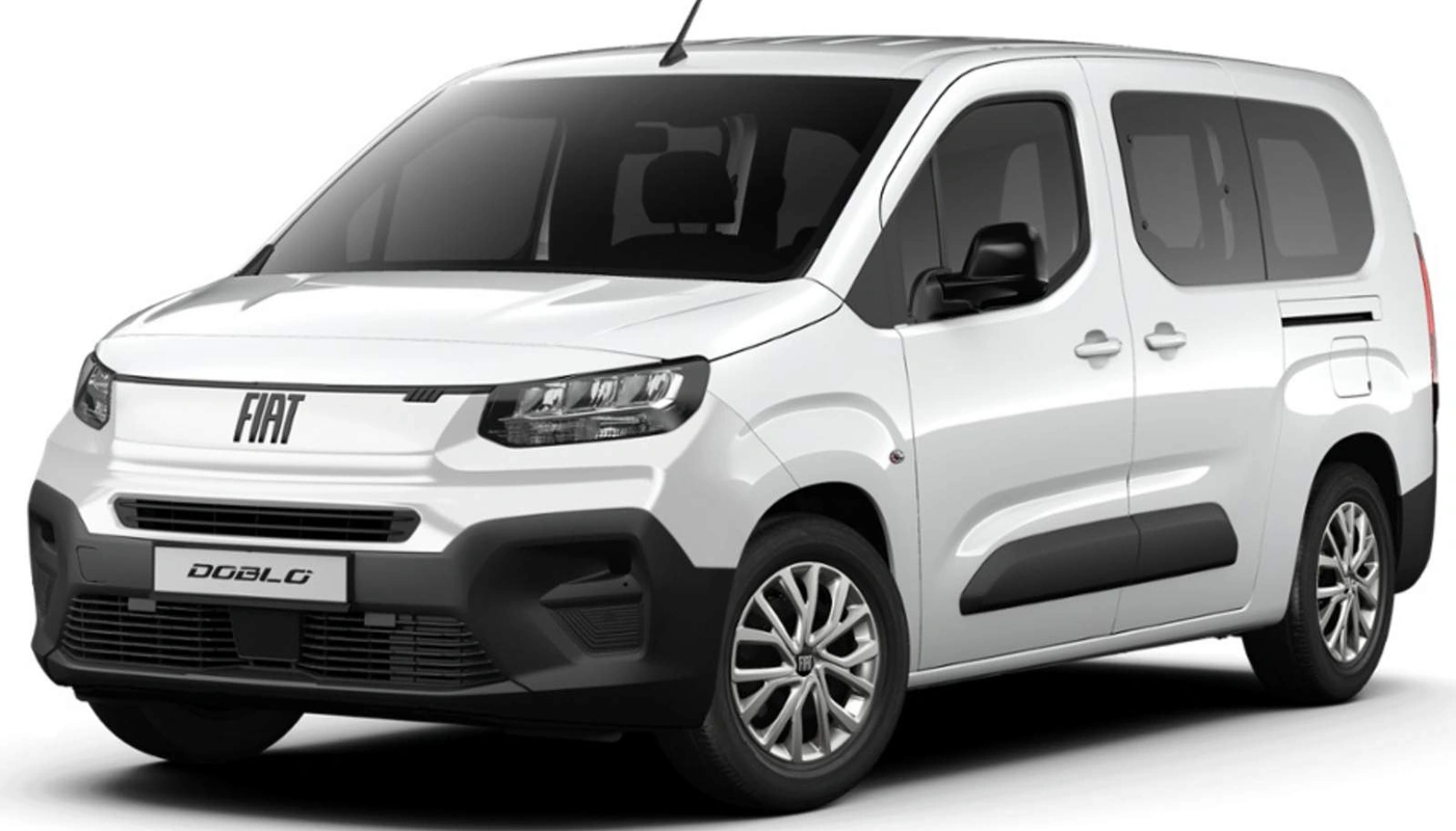 Fiat E Doblo Maxi - Contexto Estudio Recortado Contexto Aparcado Exterior Frontal Izquierda