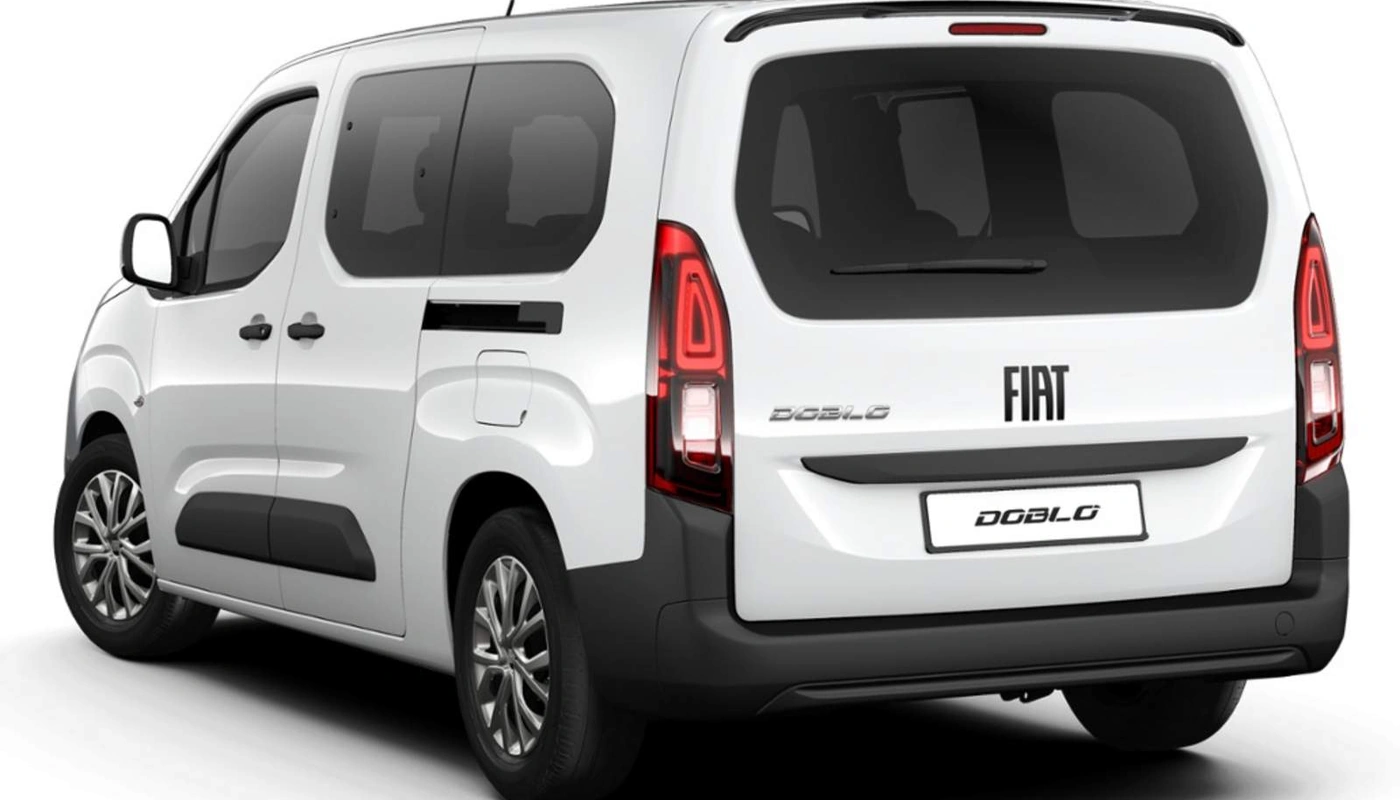 Fiat E Doblo Maxi - Contexto Estudio Recortado Contexto Aparcado Exterior Trasera Derecha