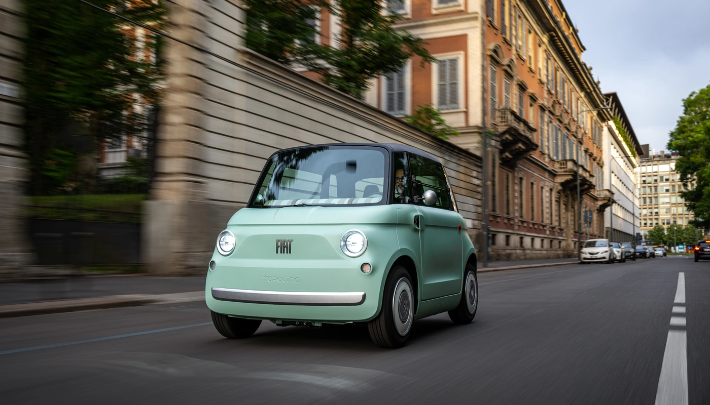 Fiat Topolino - Contexto Entorno Real Contexto Conduciendo Exterior Frontal Izquierda