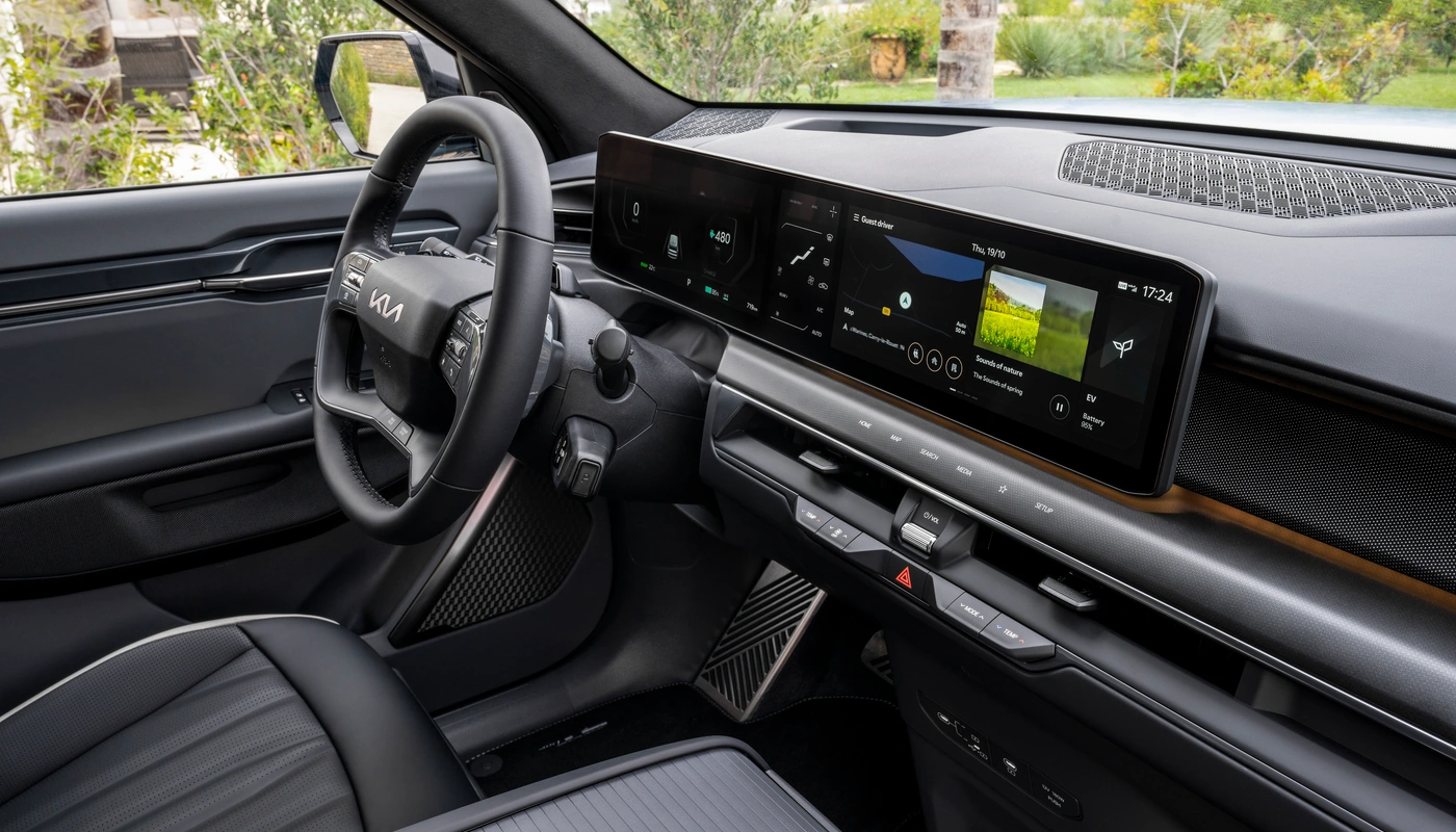Kia Ev9 - Interior Salpicadero Interior Pantalla Central Interior Volante