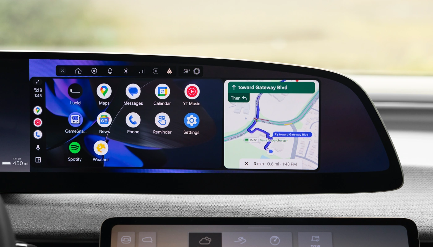 Lucid Gravity - Interior Pantalla Central
