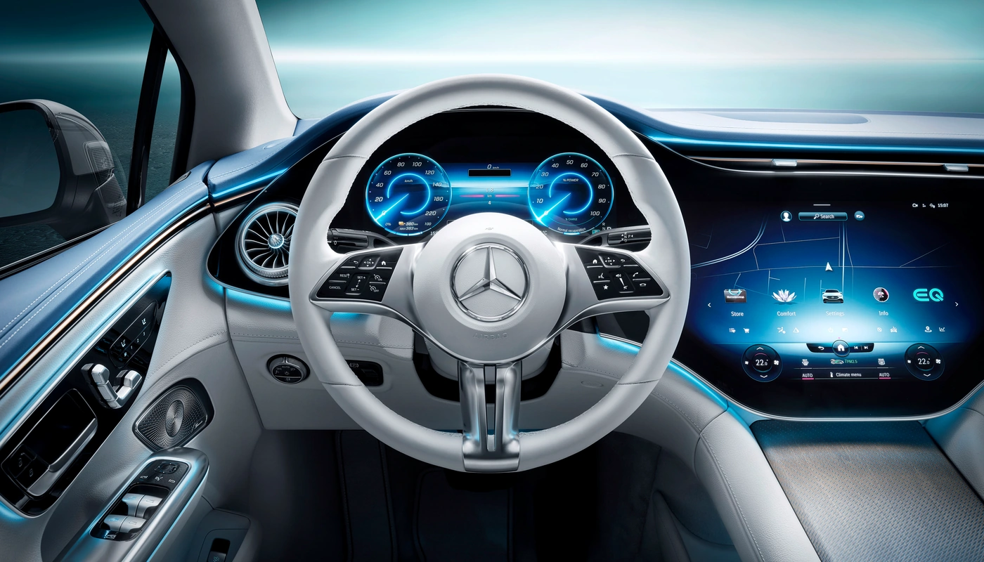 Mercedes Benz Eqe Berlina - Interior Salpicadero Interior Pantalla Central Interior Volante