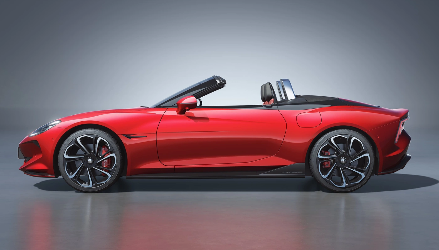 Mg Cyberster - Contexto Estudio Contexto Aparcado Exterior Lateral Izquierda