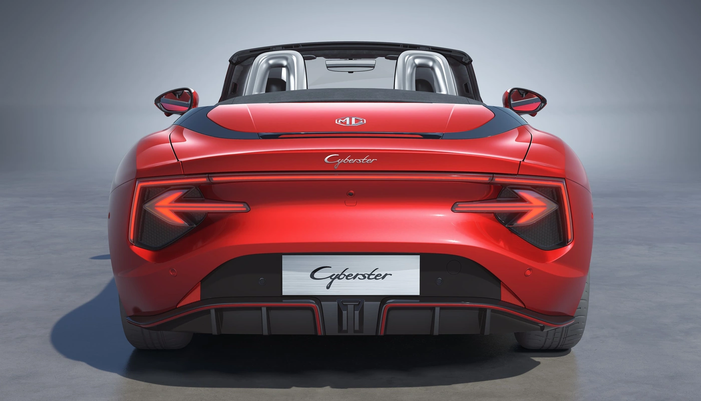 Mg Mg Cyberster - Contexto Estudio Contexto Aparcado Exterior Trasera