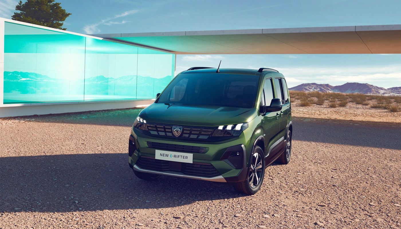 Peugeot E Rifter - Contexto Estudio Contexto Aparcado Exterior Frontal Izquierda