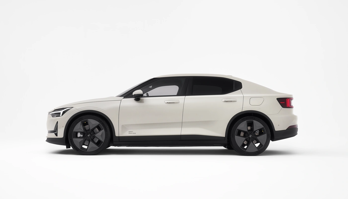 Polestar 2 - Contexto Estudio Contexto Aparcado Exterior Lateral Izquierda