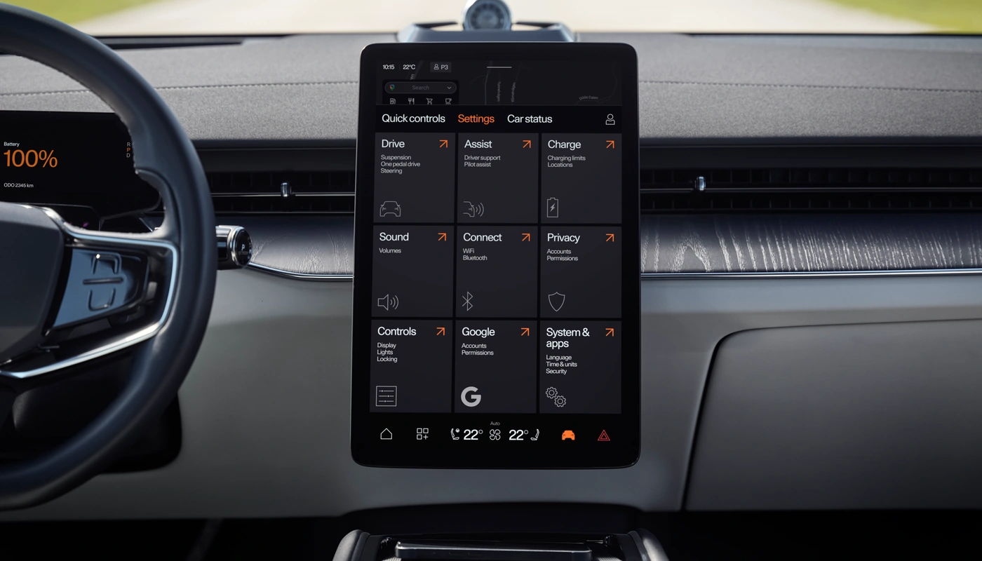 Polestar 4 - Interior Pantalla Central