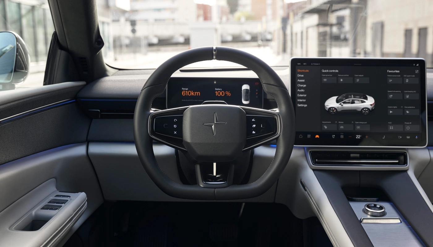 Polestar 4 - Interior Salpicadero Interior Pantalla Central Interior Volante