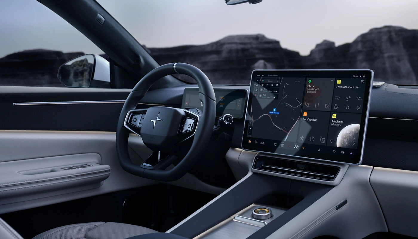 Polestar 4 Suv - Interior Salpicadero Interior Pantalla Central Interior Volante