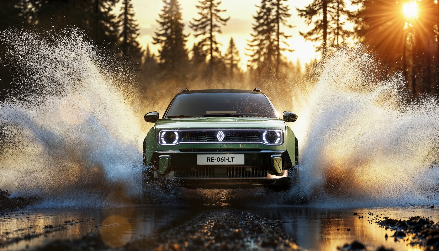 Renault 4 - Contexto Entorno Real Contexto Conduciendo Exterior Frontal