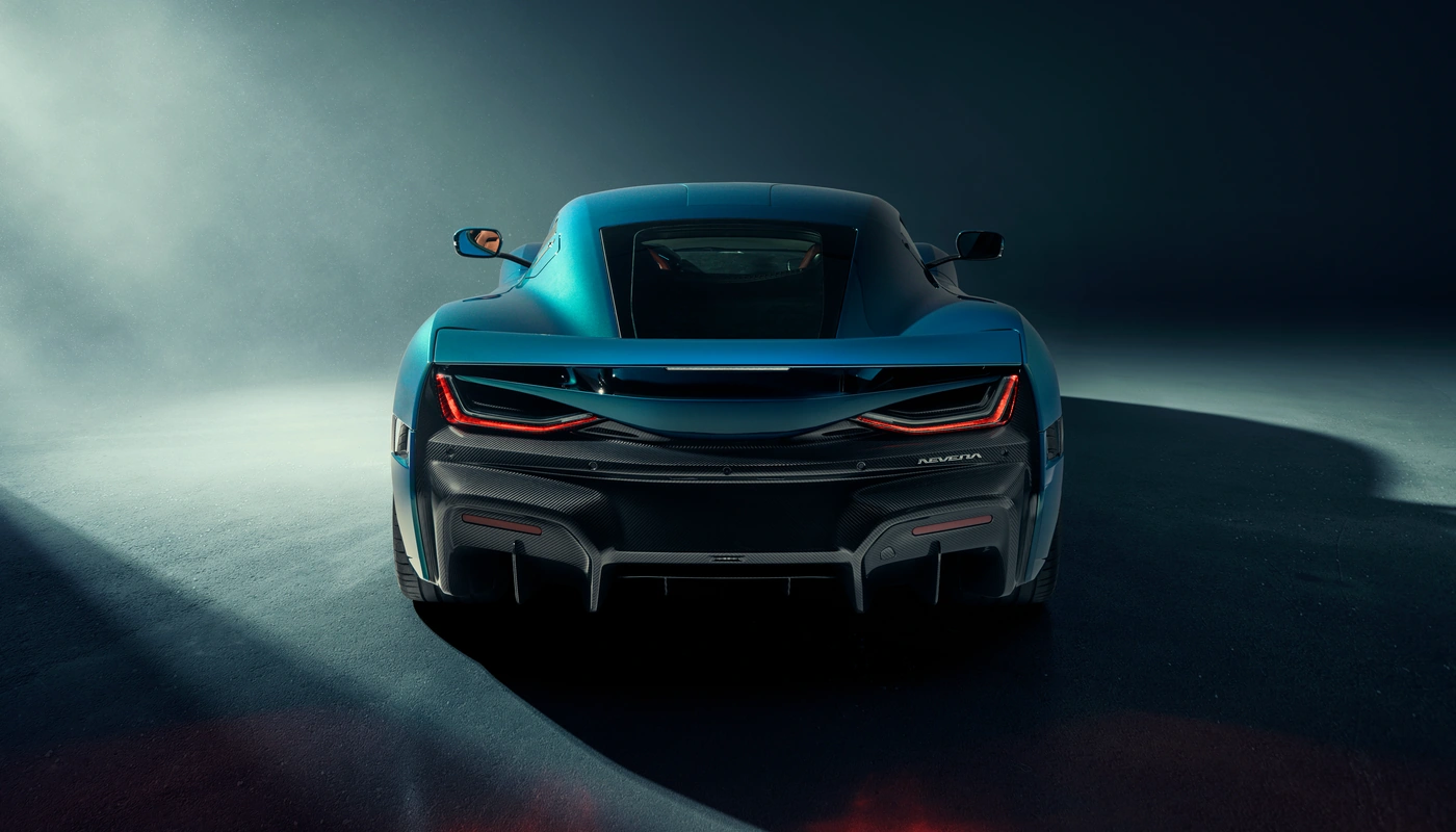 Rimac Nevera - Contexto Estudio Recortado Exterior Trasera