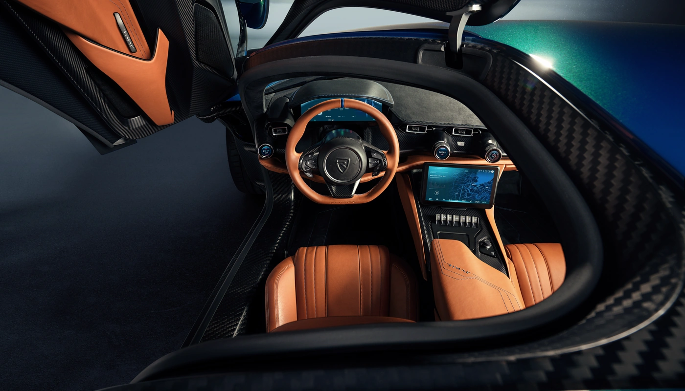 Rimac Nevera - Interior Salpicadero Interior Pantalla Central Interior Volante