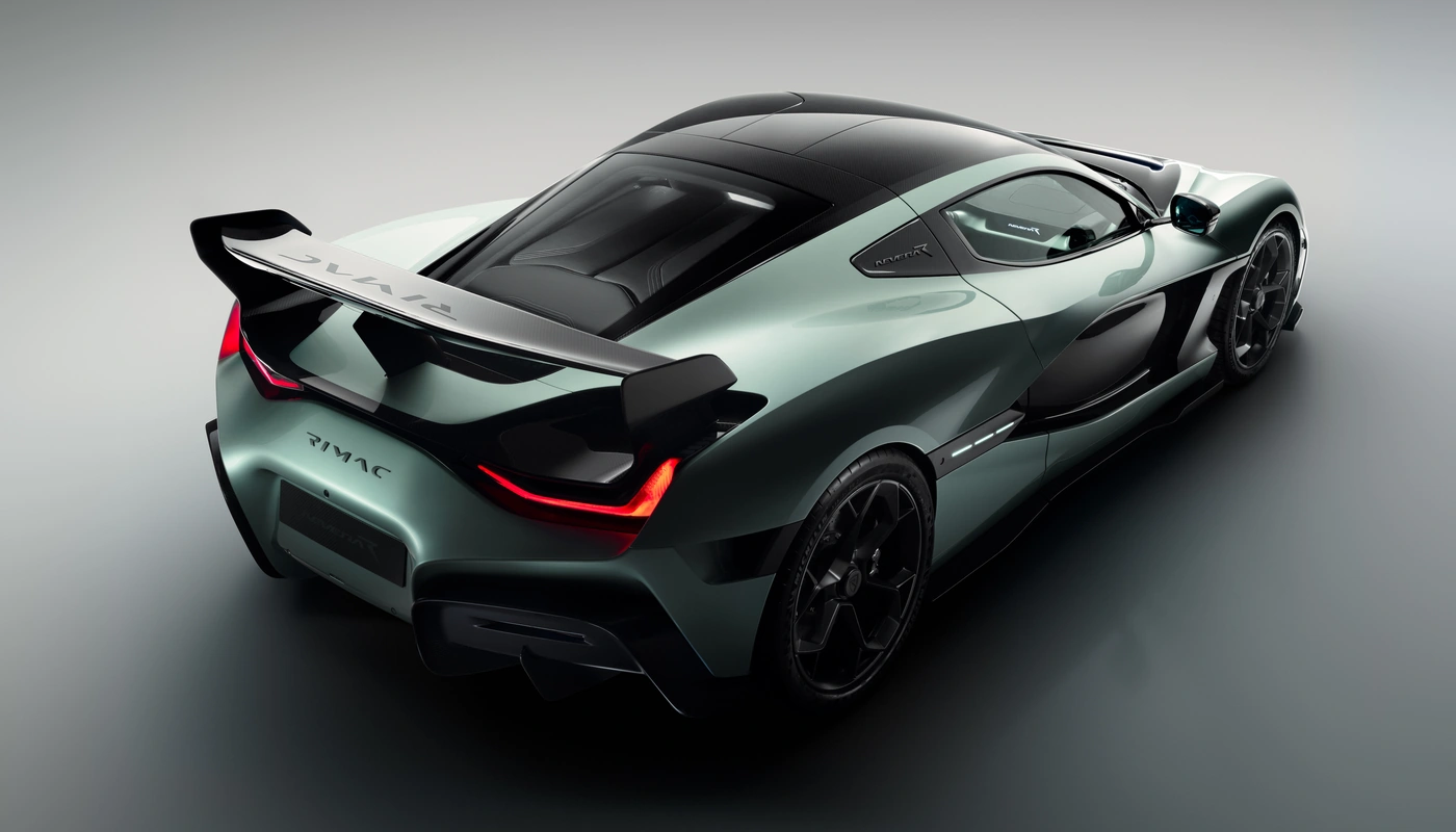 Rimac Nevera R - Contexto Estudio Exterior Trasera Izquierda