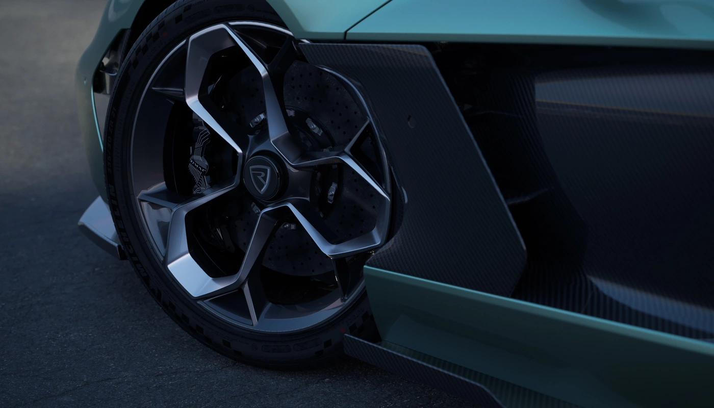 Rimac Nevera R - Exterior Lateral Izquierda Exterior Detalle