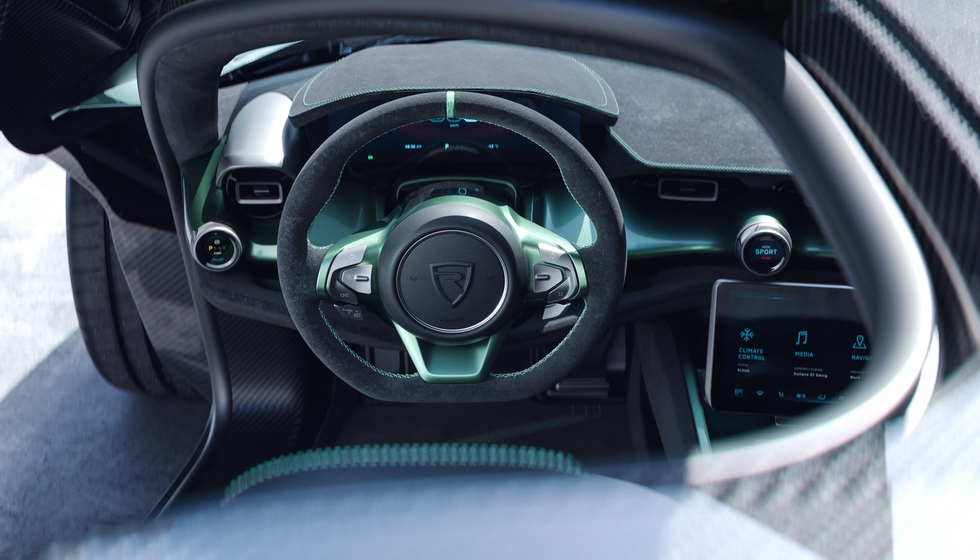 Rimac Nevera R - Interior Salpicadero Interior Volante
