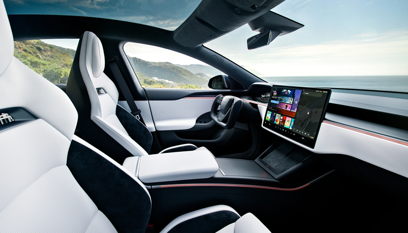 Tesla Model S - Interior Asientos Delanteros