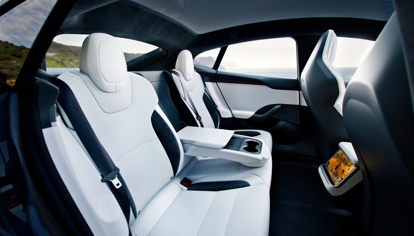 Tesla Model S - Interior Asientos Traseros