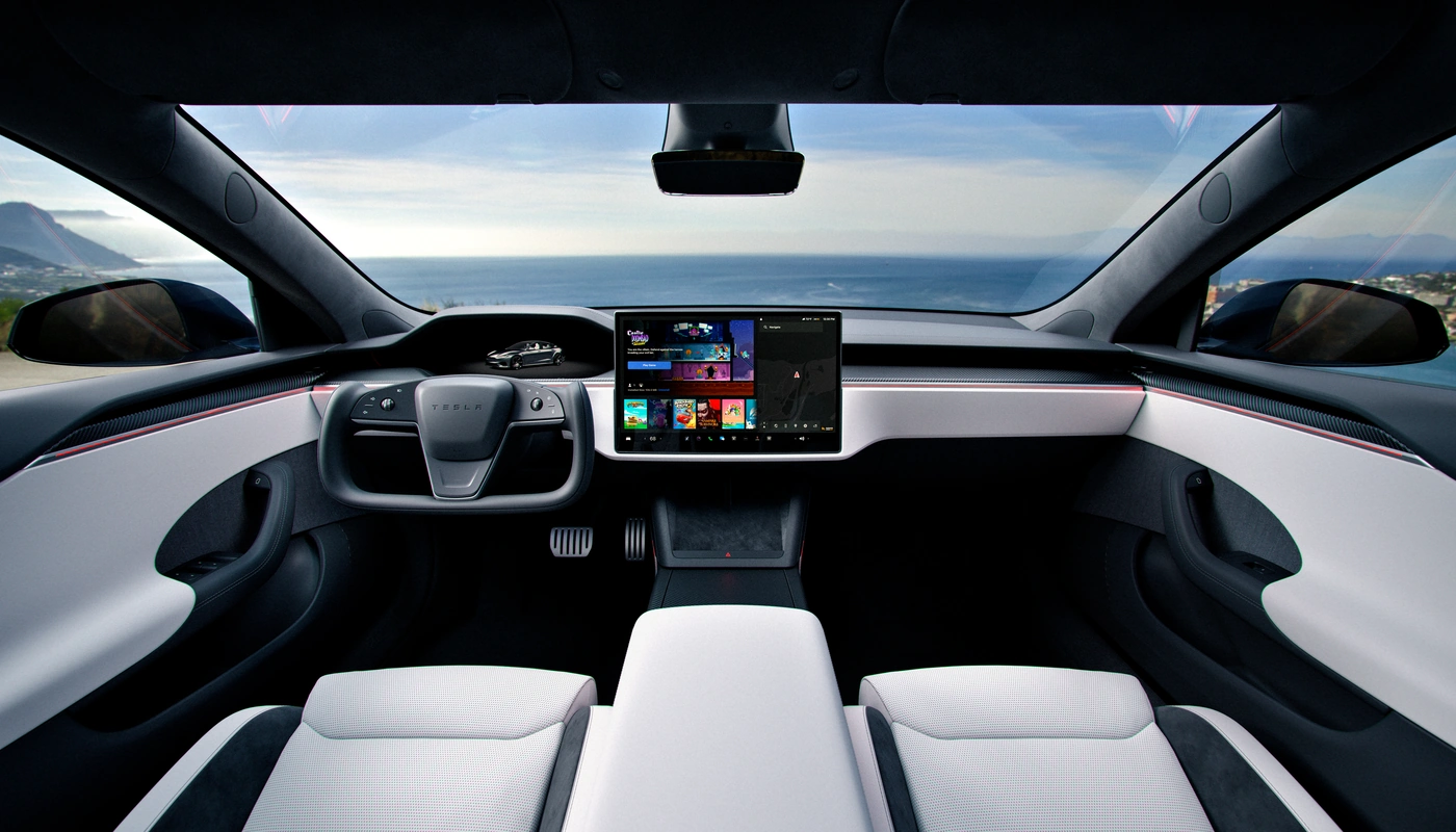 Tesla Model S - Interior Salpicadero Interior Pantalla Central Interior Volante