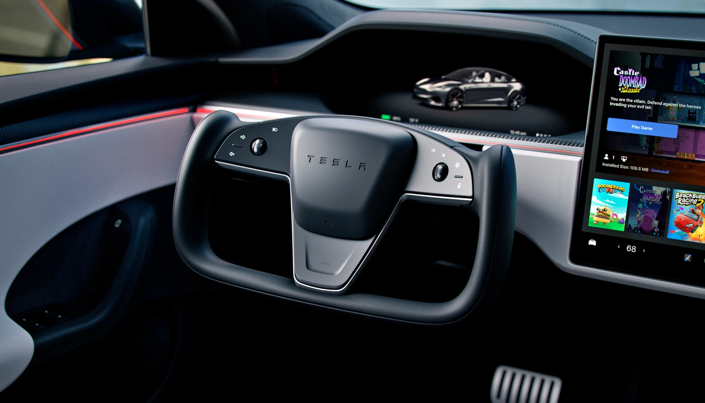 Tesla Model S - Interior Salpicadero Interior Volante