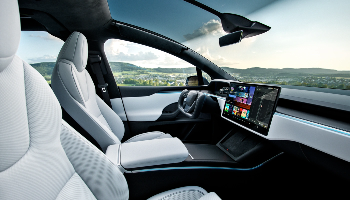 Tesla Model X - Interior Asientos Delanteros
