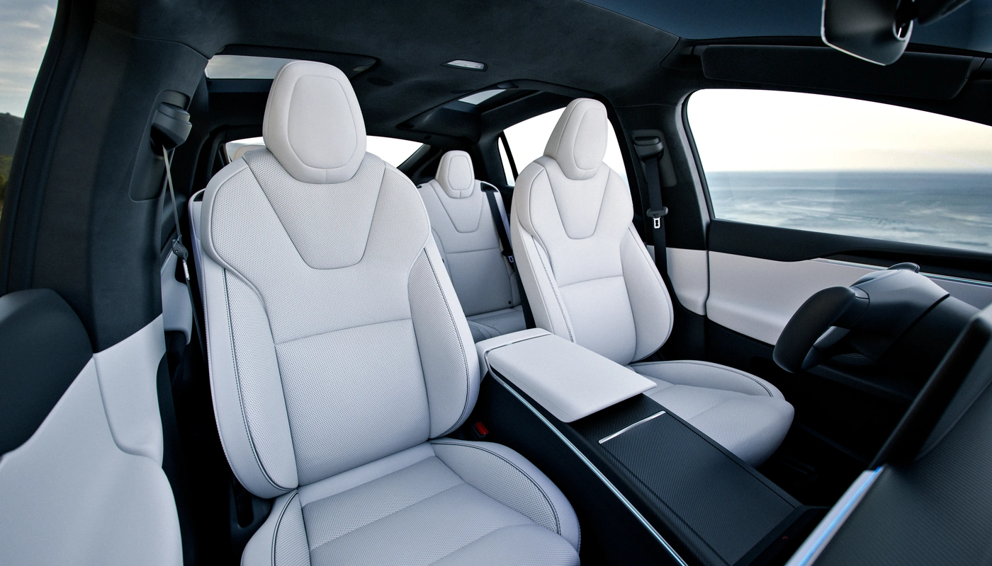 Tesla Model X - Interior Asientos Delanteros