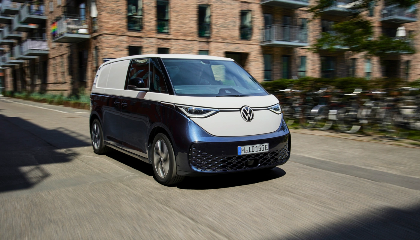 Volkswagen Id Buzz Cargo - Contexto Entorno Real Contexto Conduciendo Exterior Frontal Derecha