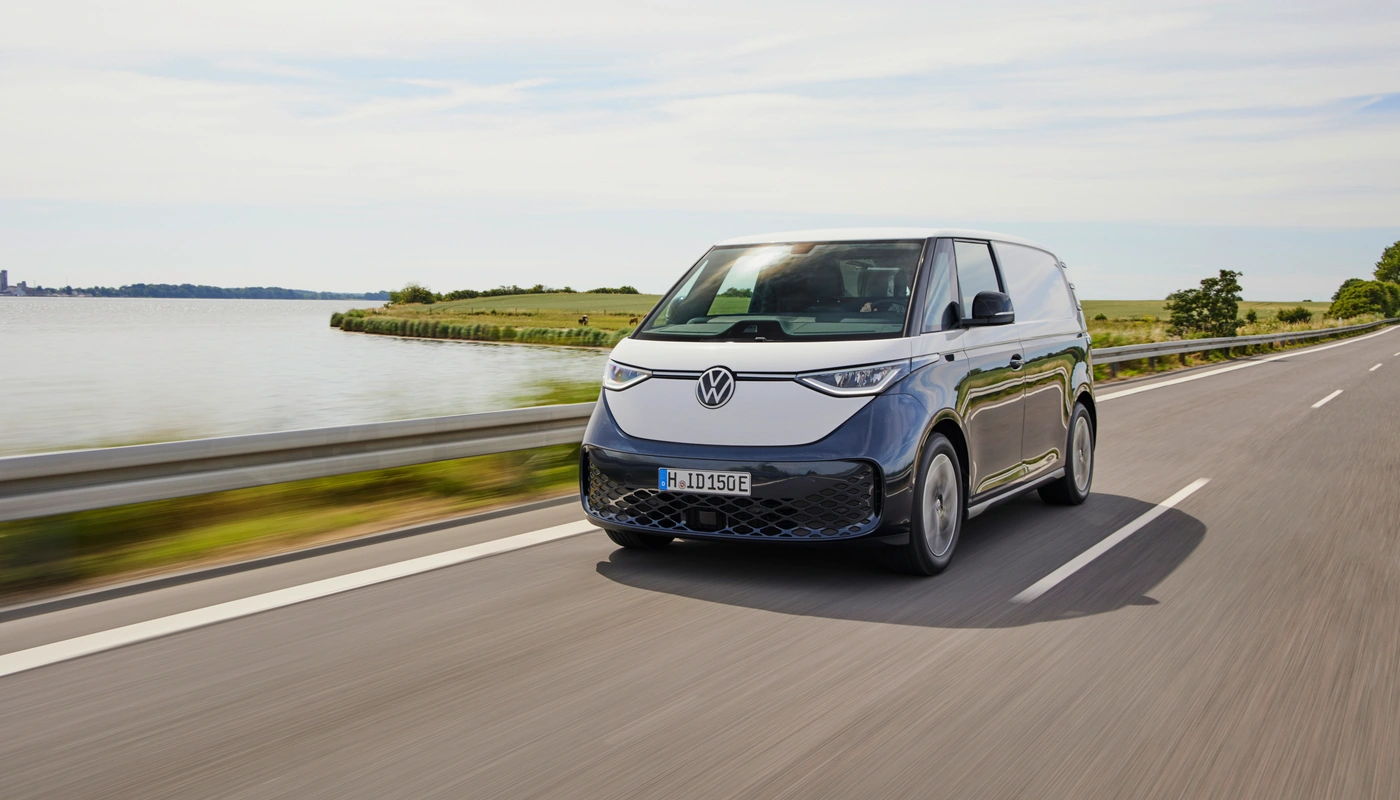 Volkswagen Id Buzz Cargo - Contexto Entorno Real Contexto Conduciendo Exterior Frontal Izquierda