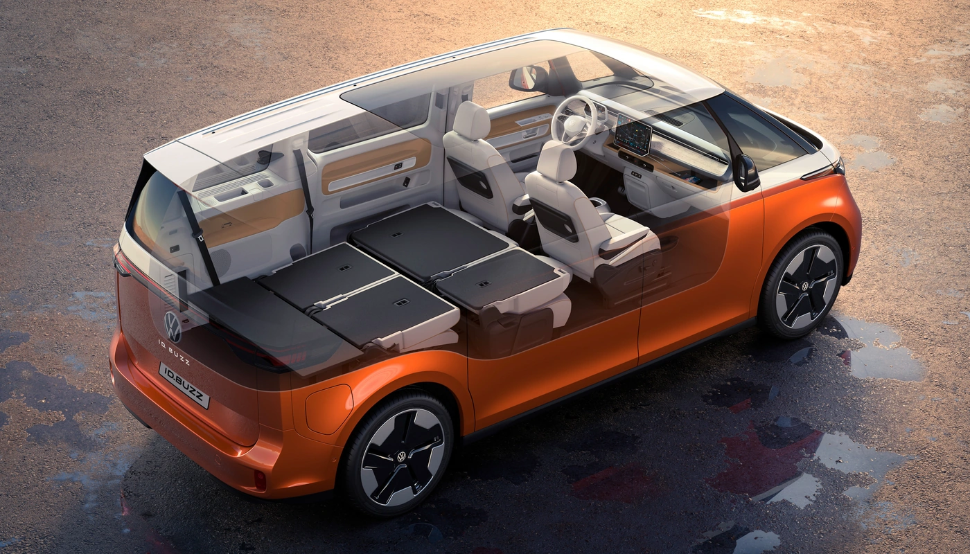 Volkswagen Id Buzz Larga - Interior Detalle Almacenamiento Maletero