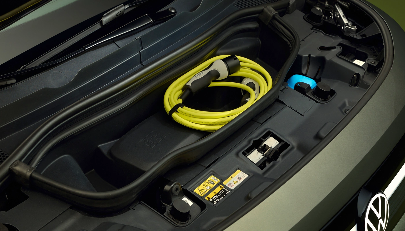 Volkswagen Id Cross - Carga Puerto Y Cable Almacenamiento Maletero Delantero