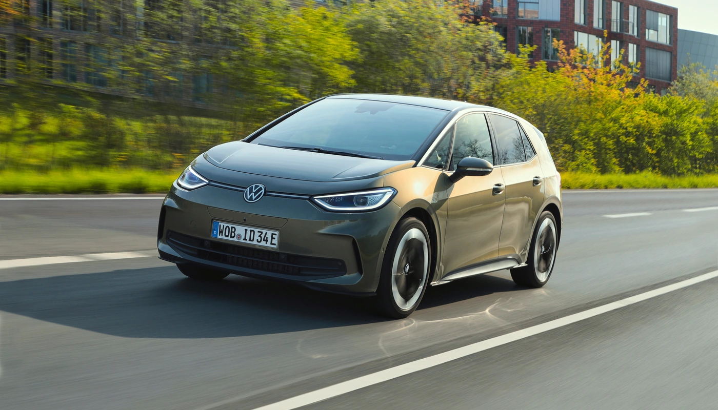 Volkswagen Id3 - Contexto Entorno Real Contexto Conduciendo Exterior Frontal Izquierda