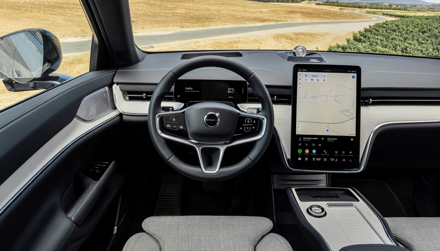 Volvo Ex90 - Interior Salpicadero Interior Asientos Delanteros Interior Pantalla Central Interior Volante