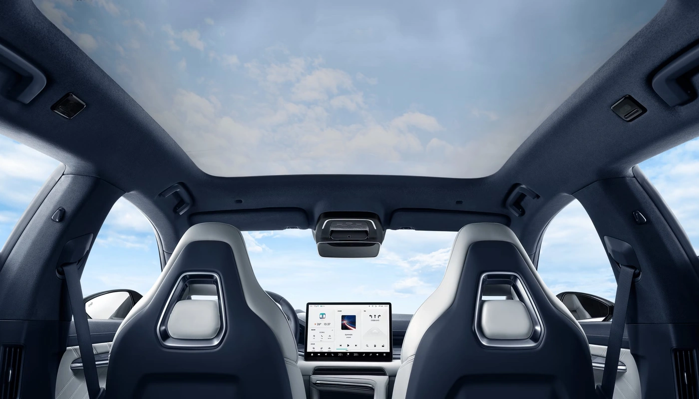 Zeekr 001 - Interior Asientos Traseros Interior Detalle