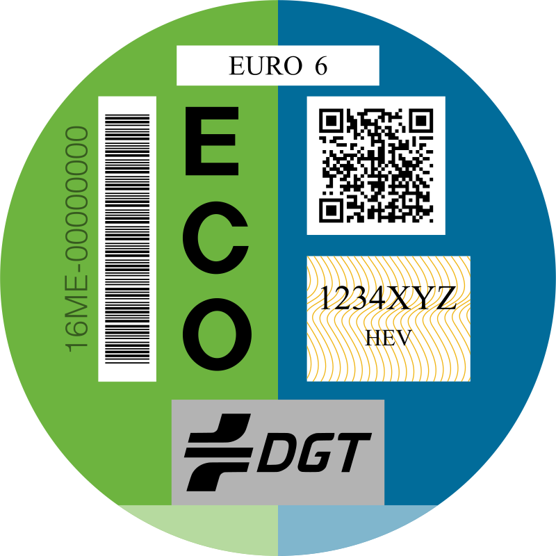 Distintivo ambiental DGT ECO
