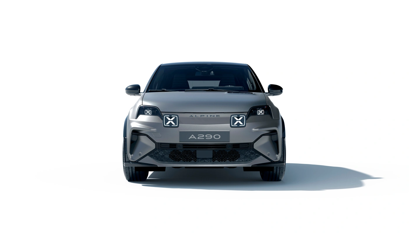 Alpine A290 Gt - Contexto Estudio Recortado Exterior Frontal