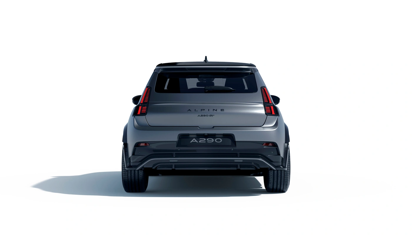 Alpine A290 Gt - Contexto Estudio Recortado Exterior Trasera